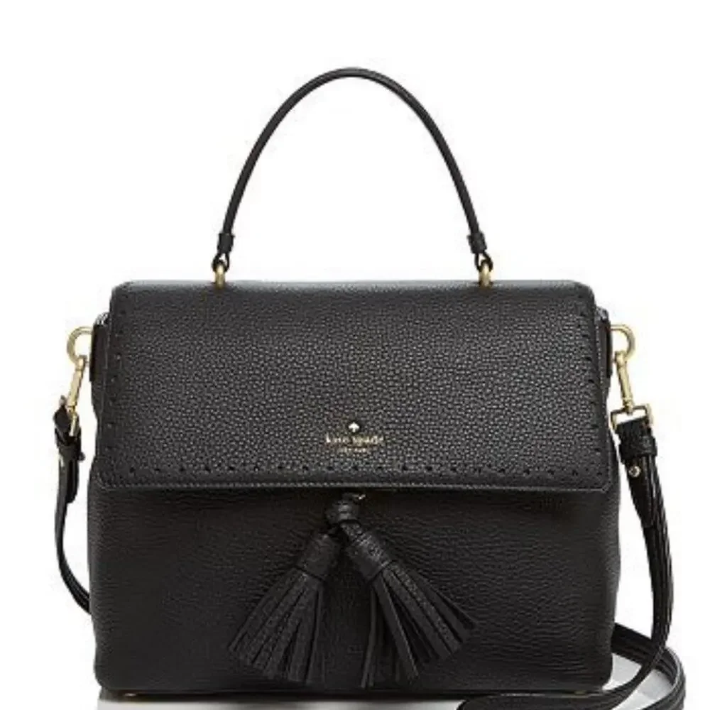 kate spade NEW YORK Crossbody James Street Sparrow convertible Satchel Black